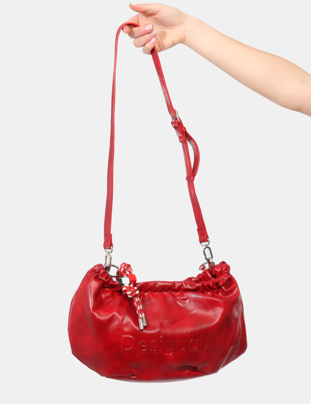 26SAXP28-OB_ROSSO_PE26_5 Borsa Desigual Rossa - Borsa DESIGUAL Rossa da donna Decisa, vivace e perfetta per dare carattere ai tuoi look, la Borsa DES