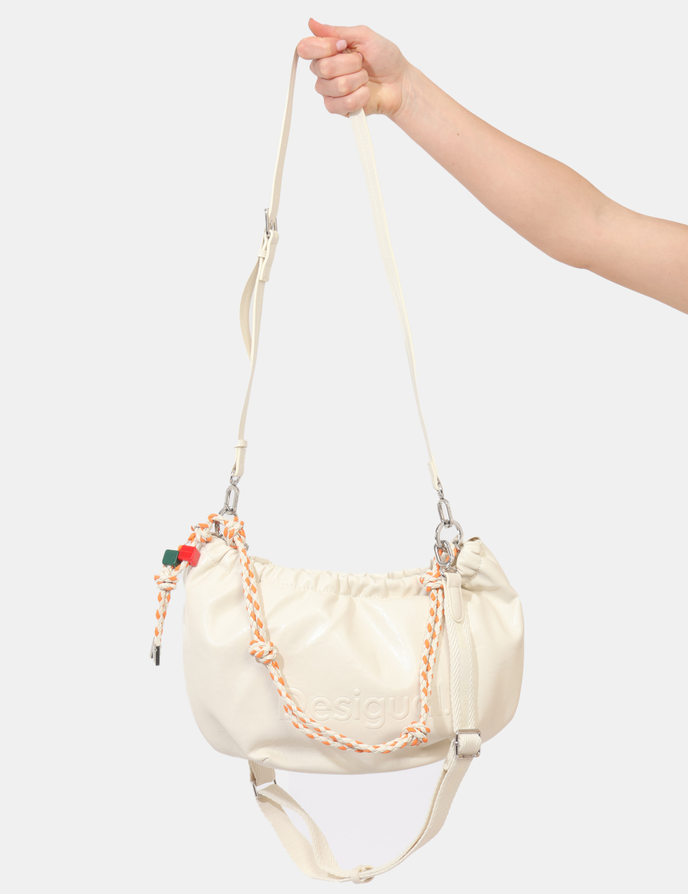 26SAXP73-OB_BIANCO_PE26_5 Borsa Desigual Bianca - Borsa DESIGUAL Bianca da donna Fresca, luminosa e dal design contemporaneo, la Borsa DESIGUAL Bianca