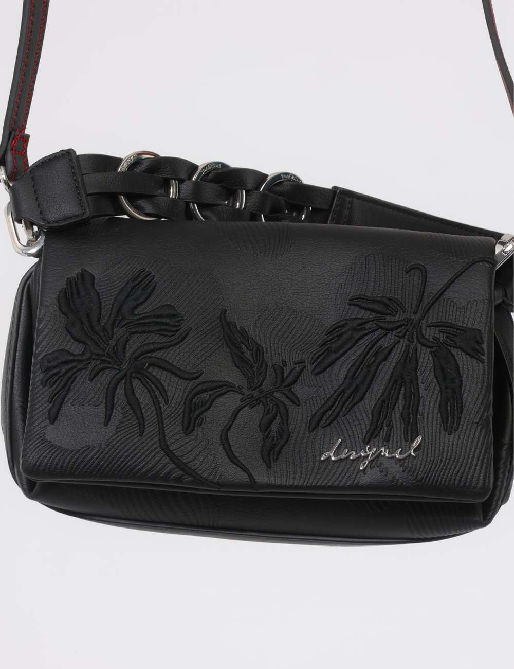 26SAXP88-OB_NERO_PE26_3 Borsa Desigual Nera - Borsa DESIGUAL Nera da donna Compatta, versatile e dal design contemporaneo, la Borsa DESIGUAL Nera è