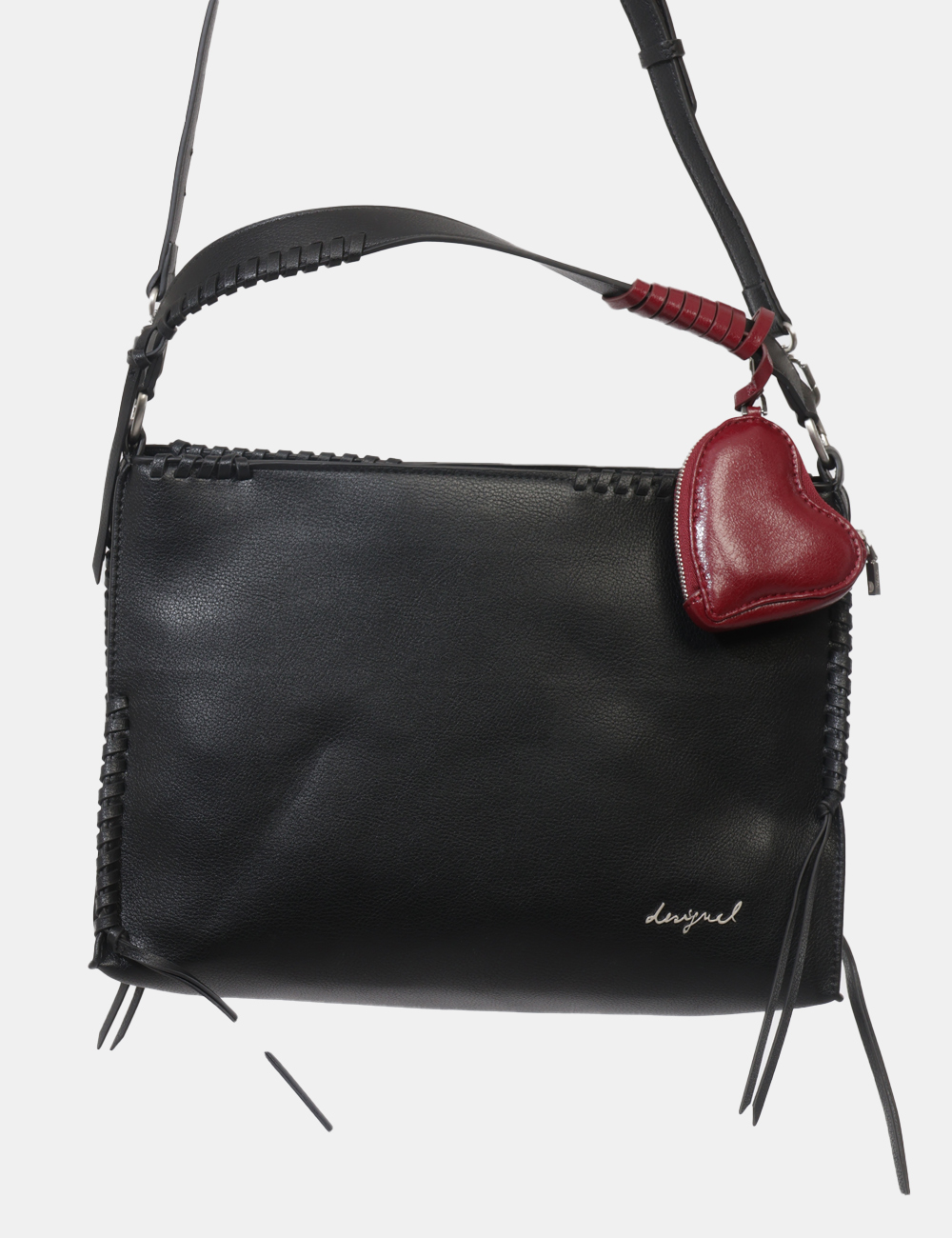 26SAXP93-OB_NERO_PE26_4 Borsa Desigual Nera - Borsa DESIGUAL Nera da donna Pratica, capiente e dal design contemporaneo, la Borsa DESIGUAL Nera è l’