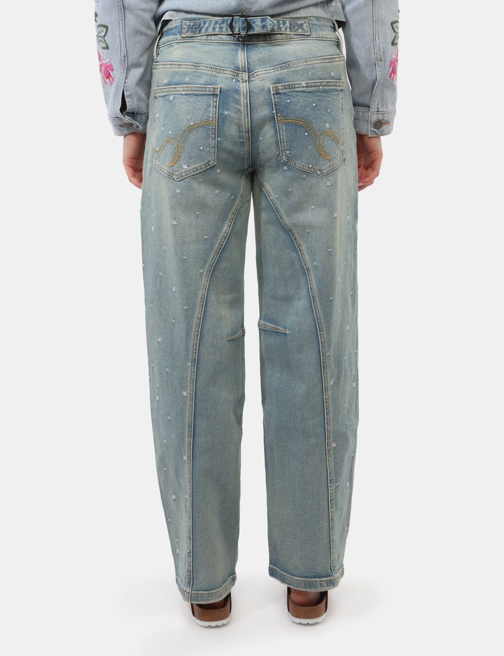 26SWDD36-OB_BLU_PE26_2 Jeans Desigual Azzurro - Jeans DESIGUAL Azzurri da donna I Jeans DESIGUAL Azzurri sono pensati per accompagnarti con stile n