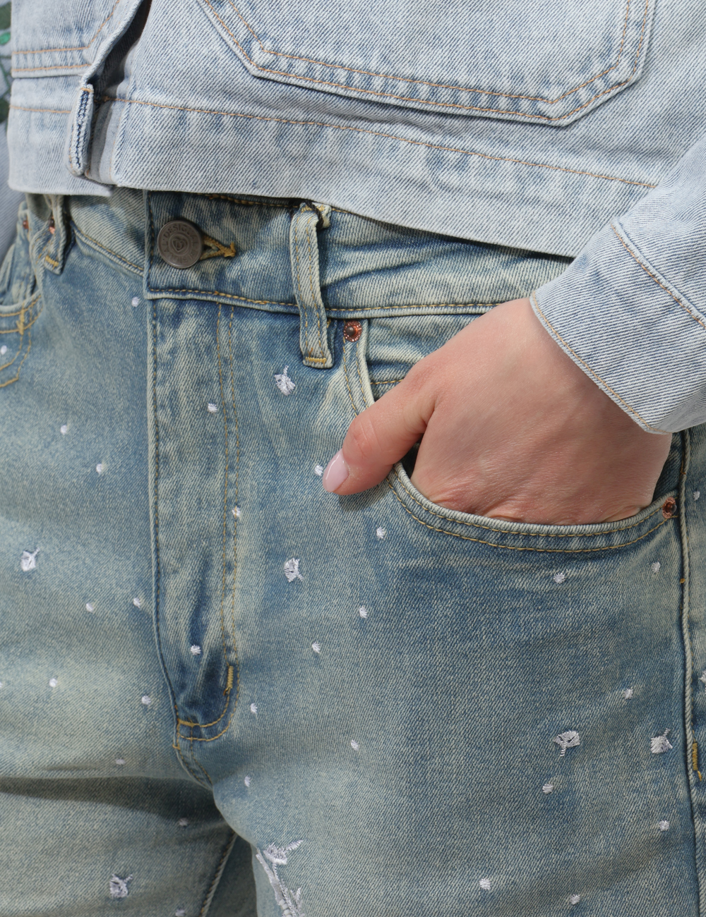 26SWDD36-OB_BLU_PE26_4 Jeans Desigual Azzurro - Jeans DESIGUAL Azzurri da donna I Jeans DESIGUAL Azzurri sono pensati per accompagnarti con stile n