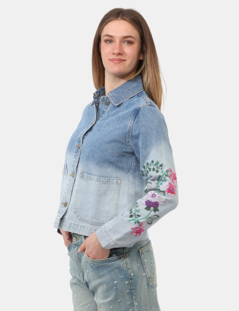 Abbigliamento donna scontato - Giacca in jeans Desigual Azzurro