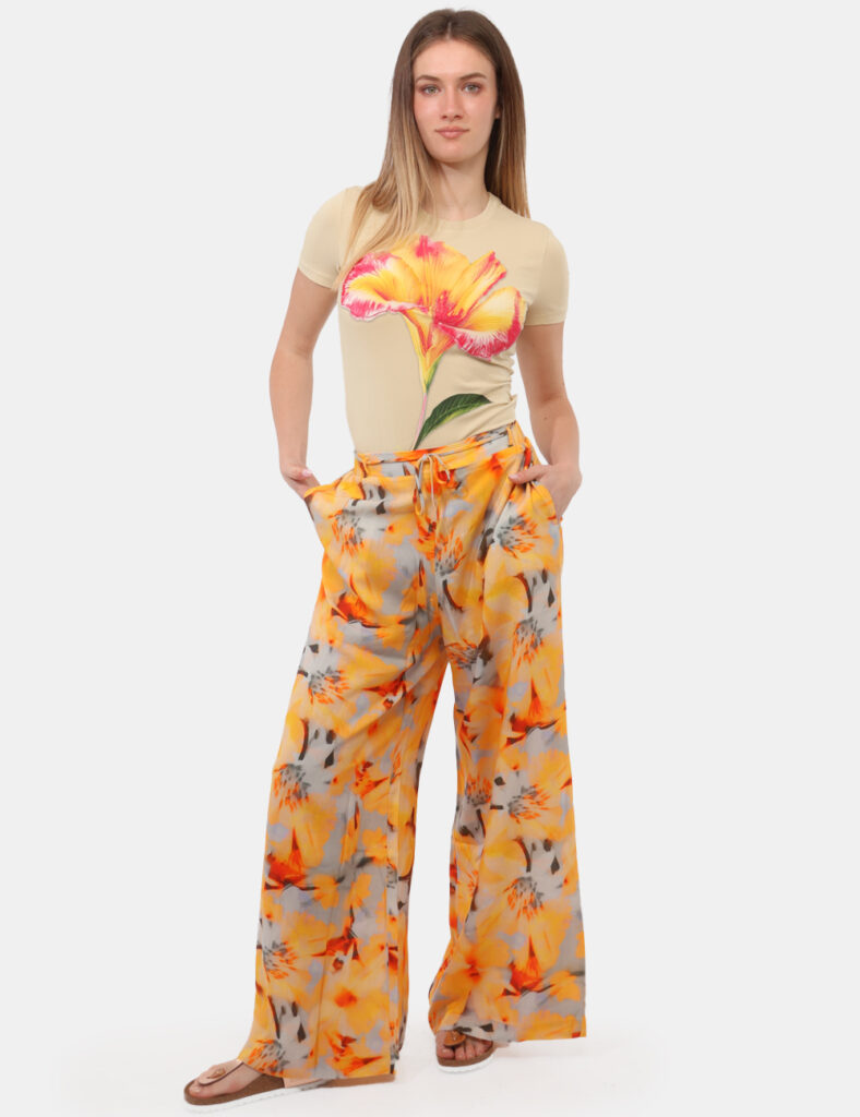 Abbigliamento donna scontato - Pantalone Desigual Giallo