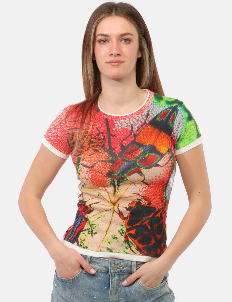 Abbigliamento donna scontato - T-shirt Desigual Rosso