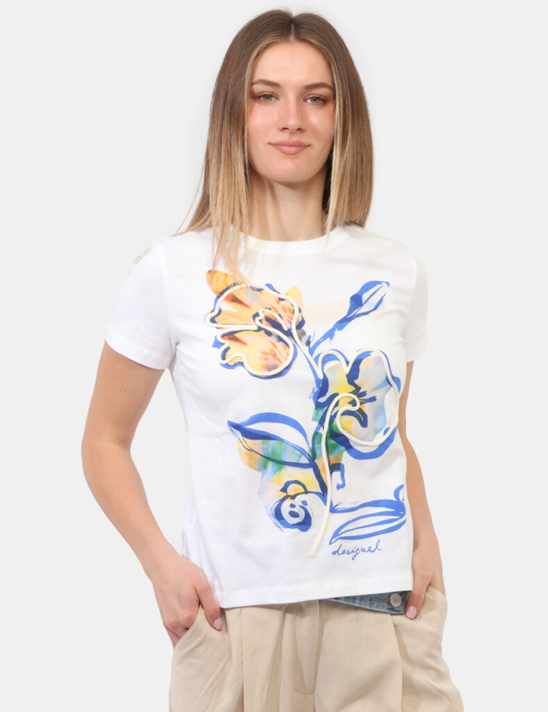 Abbigliamento donna scontato - T-shirt Desigual Bianco