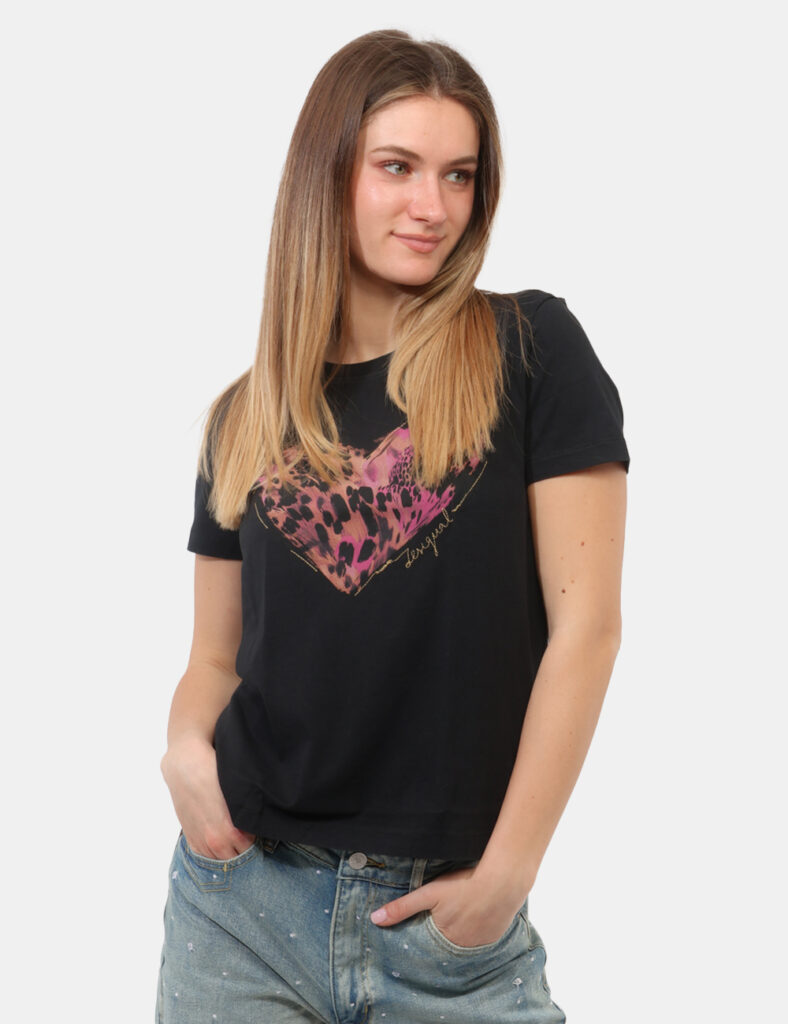 Abbigliamento donna scontato - T-shirt Desigual Nero