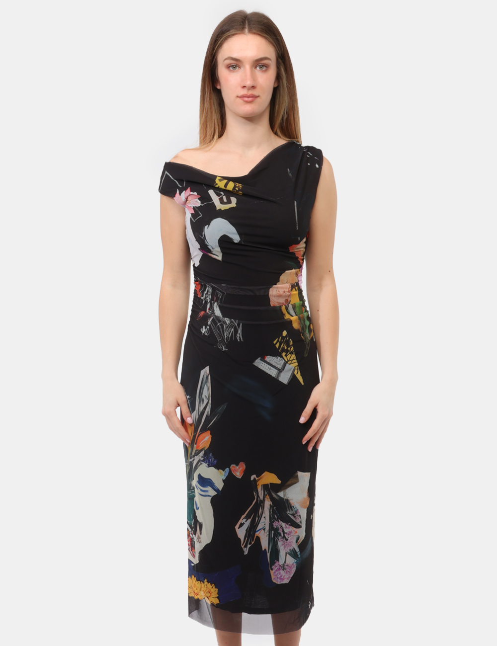 26SWVK29-OB_NERO_PE26_6 Vestito Desigual Nero - Vestito DESIGUAL Nero da donna Il Vestito DESIGUAL Nero è il capo perfetto per chi desidera un look