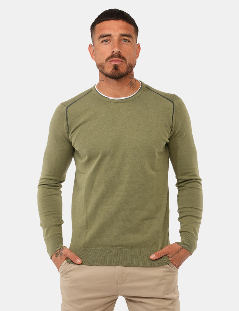 Outlet maglione uomo scontato - Maglia Prj22. Verde