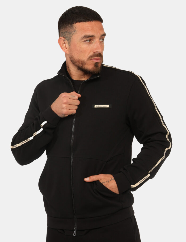 Outlet felpa uomo scontata - Felpa Ea7 Nera