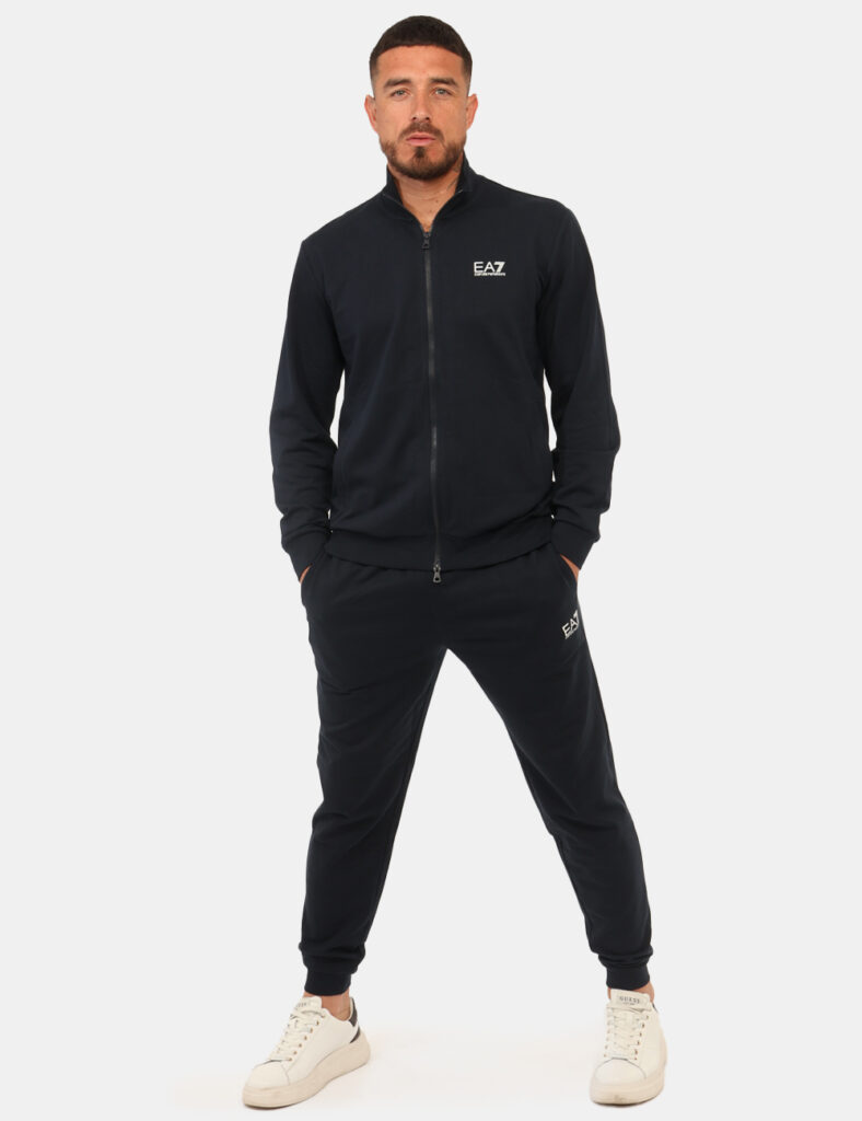 Outlet felpa uomo scontata - Completo tuta Ea7 Blu