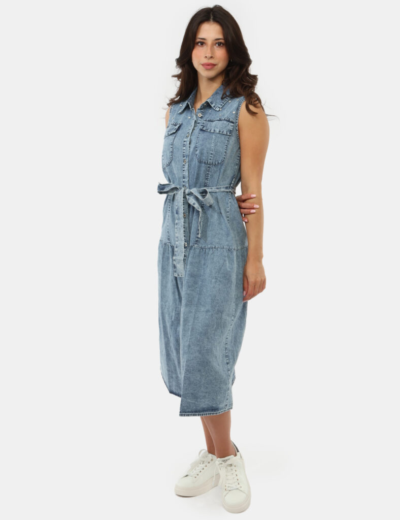 Abbigliamento donna scontato - Vestito Yes Zee Azzurro