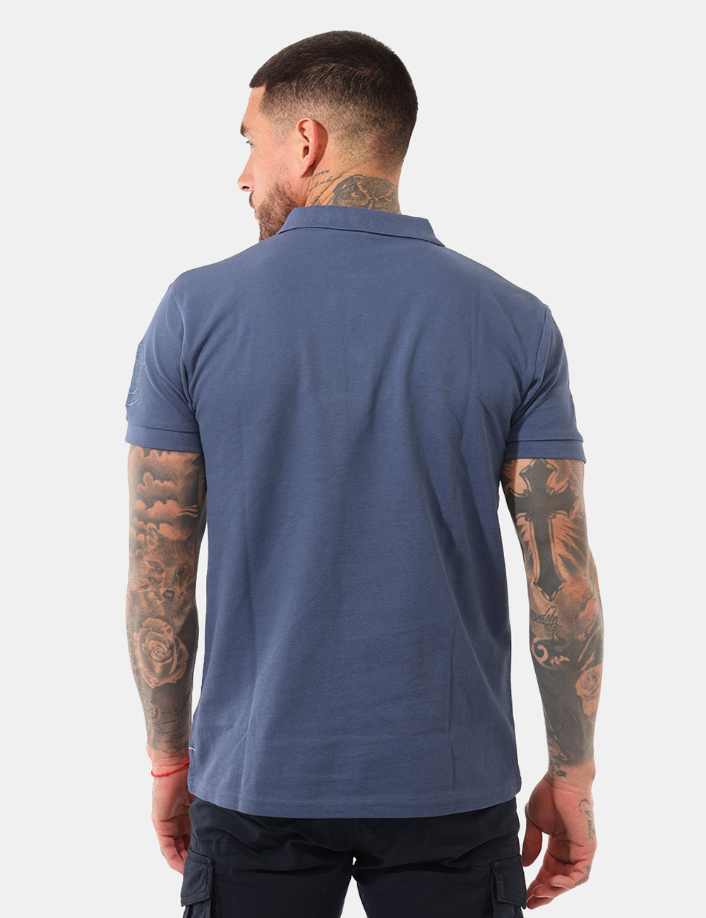 ARE5PL010385U-SB_DENIM_PE26_2 Polo Aeronautica Italiana Blu - Polo AERONAUTICA ITALIANA Blu da uomo La Polo AERONAUTICA ITALIANA Blu è un capo intramontab