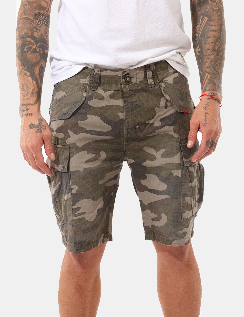 ARE6BR034662U-SB_LT-ARMY_PE26_4 Bermuda Aeronautica Italiana Verde - Bermuda AERONAUTICA ITALIANA Verde da uomo I Bermuda AERONAUTICA ITALIANA Verde sono la