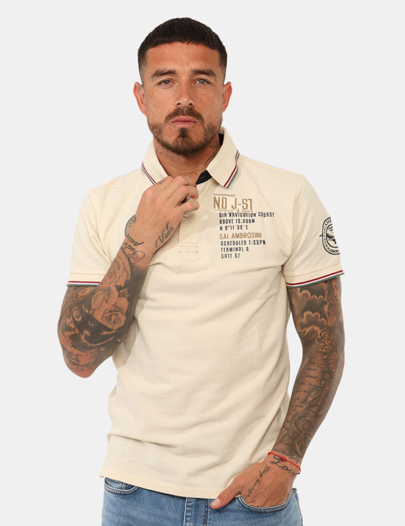 Polo Aeronautica Italiana Bianca