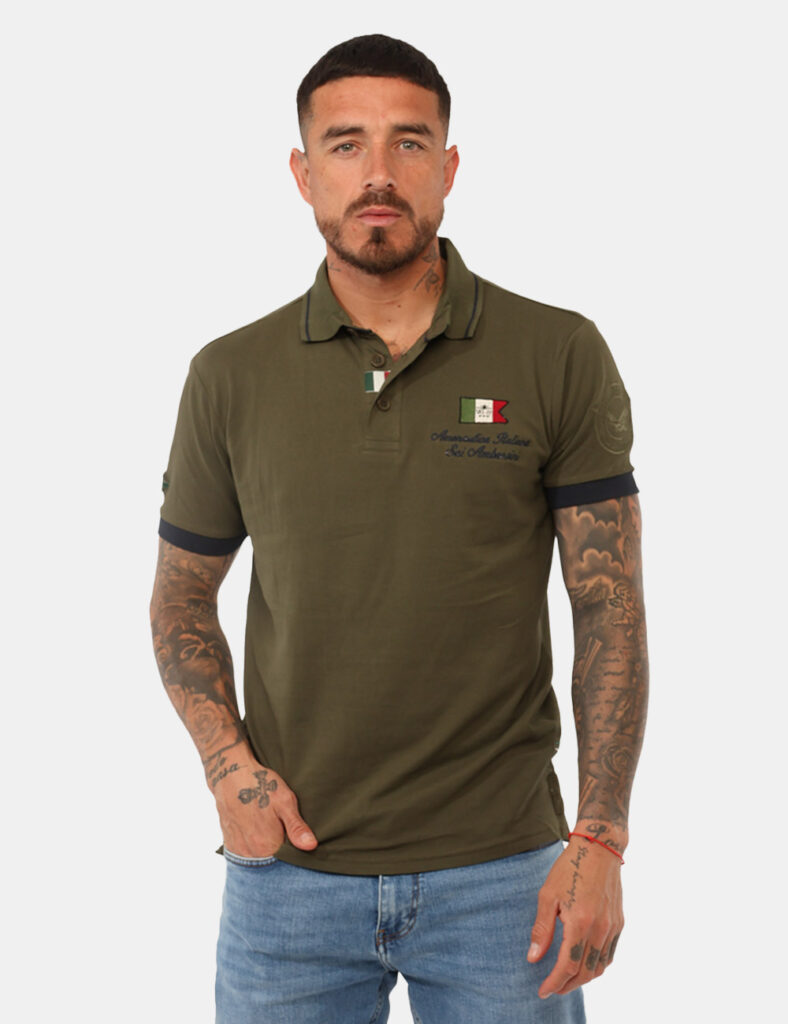 Polo Aeronautica Italiana Verde militare