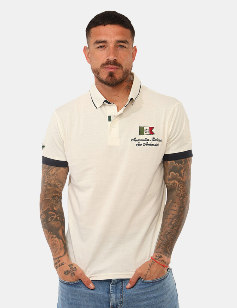 Polo Aeronautica Italiana Bianca