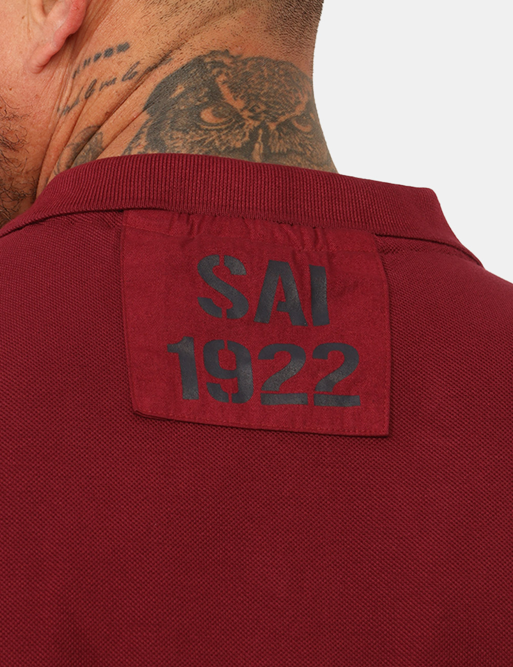 ARE6PL031067U-SB_BORDEAUX_PE26_3 Polo Aeronautica Italiana Bordeaux - Polo AERONAUTICA ITALIANA Bordeaux da uomo La Polo AERONAUTICA ITALIANA Bordeaux è il c