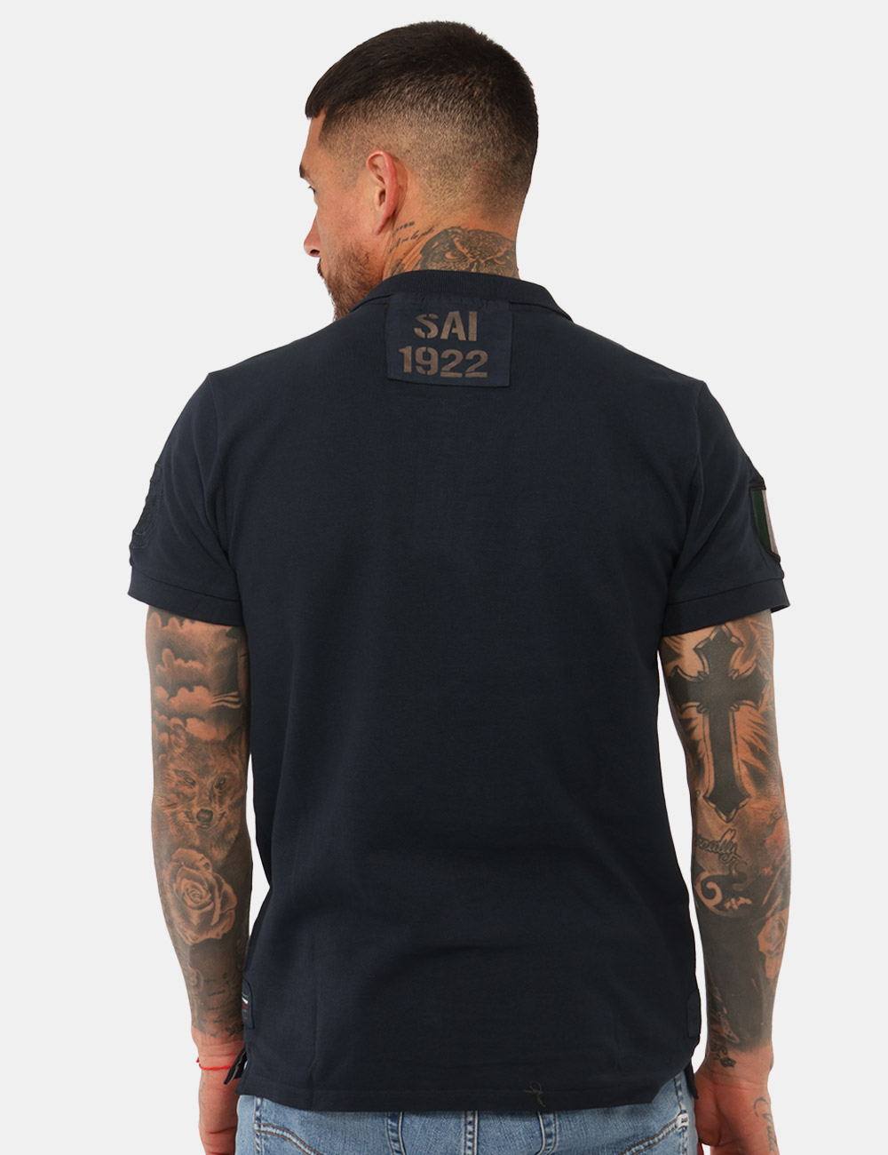ARE6PL031067U-SB_NAVY_PE26_2 Polo Aeronautica Italiana Blu - Polo AERONAUTICA ITALIANA Blu da uomo La Polo AERONAUTICA ITALIANA Blu è il capo ideale per