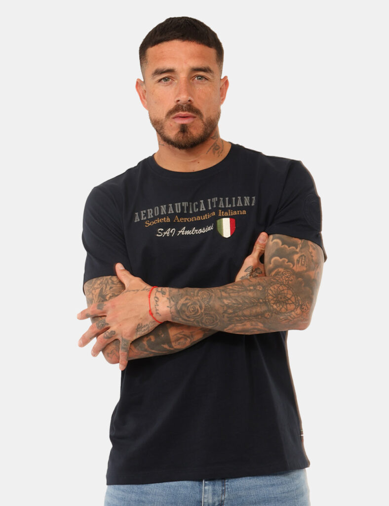 T-shirt Aeronautica Italiana Blu