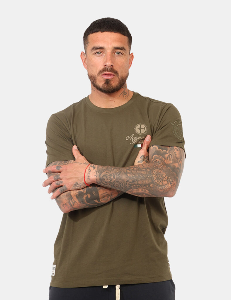 T-shirt uomo scontata - T-shirt Aeronautica Italiana Verde