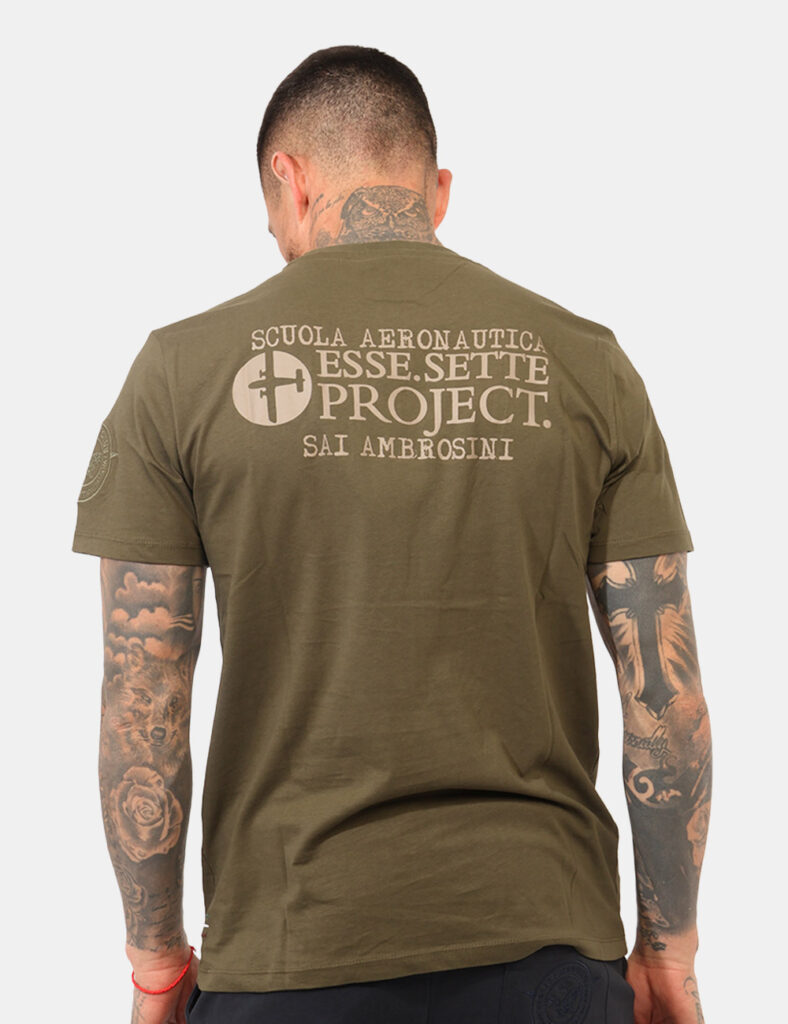 T-shirt uomo scontata - T-shirt Aeronautica Italiana Verde
