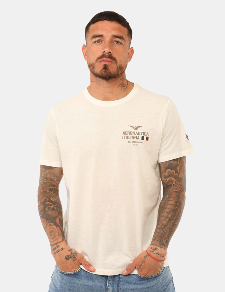 T-shirt Aeronautica Italiana Bianca