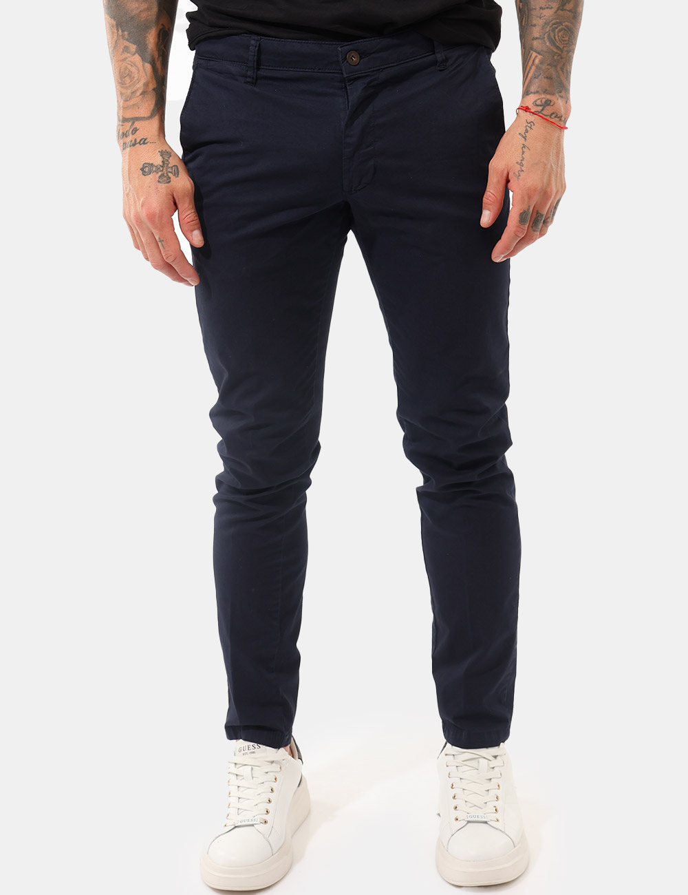 BANGLA--OB_BLU_PE26_5 Pantaloni Concept83 Blu - Pantaloni CONCEPT83 Blu da uomo I Pantaloni CONCEPT83 Blu rappresentano l’equilibrio perfetto tra