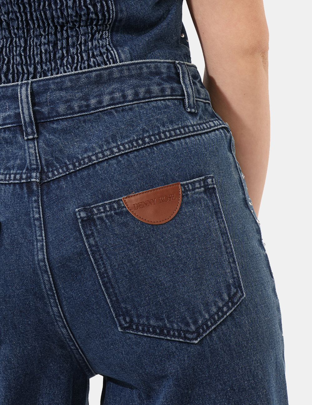 C611DD-26006-MA-CB_JEANS_PE26_3 Jeans Denny Rose Blu tg.42 - Jeans DENNY ROSE Blu da donna Se ami il denim ma vuoi distinguerti con un dettaglio luminoso e