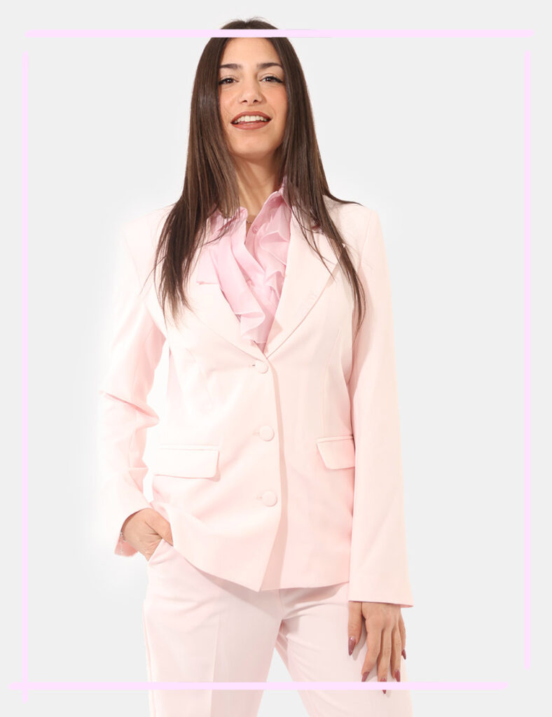 Abbigliamento donna scontato - Blazer Denny Rose Rosa tg.S
