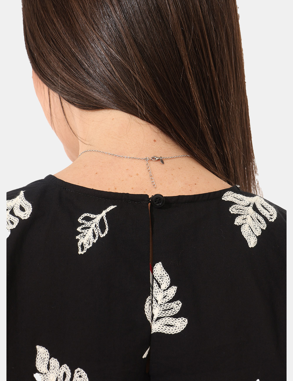 C611ND45006-D-CB_NERO_PE26_3 Top Denny Rose Nero tg.S - Top DENNY ROSE Nero da donna Il Top DENNY ROSE Nero è il capo ideale per aggiungere un tocco rice