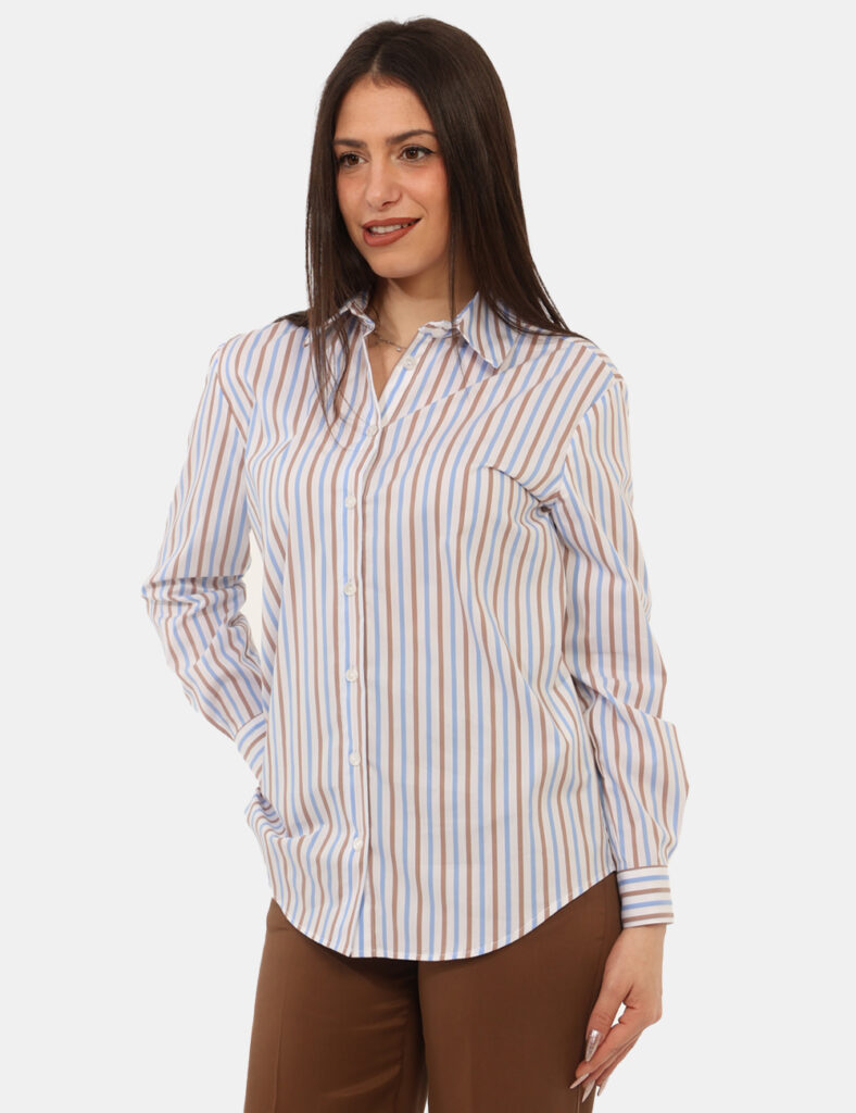 Abbigliamento donna scontato - Camicia Materica Bianca