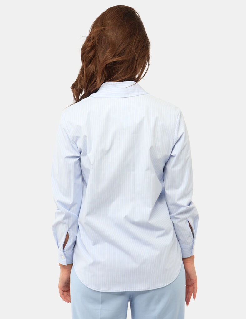 Abbigliamento donna scontato - Camicia Materica Azzurro