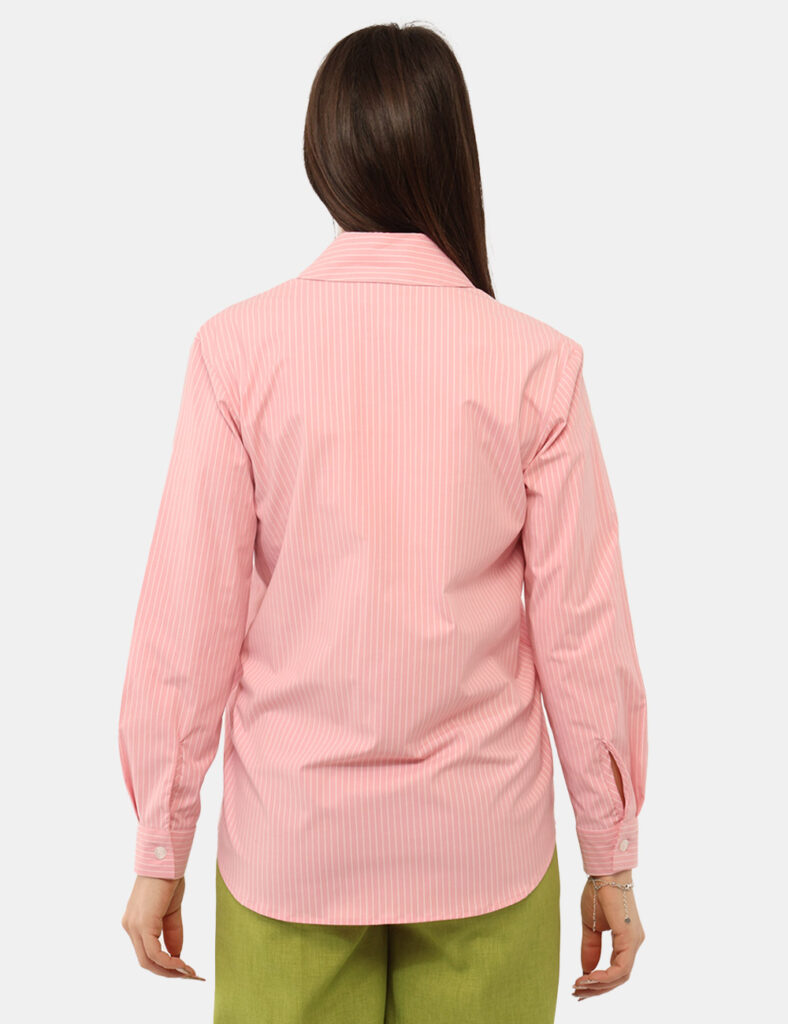 Abbigliamento donna scontato - Camicia Materica Rosa