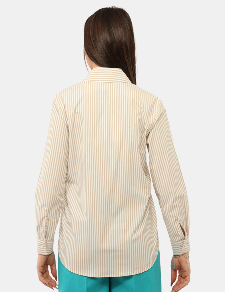 Abbigliamento donna scontato - Camicia Materica Beige