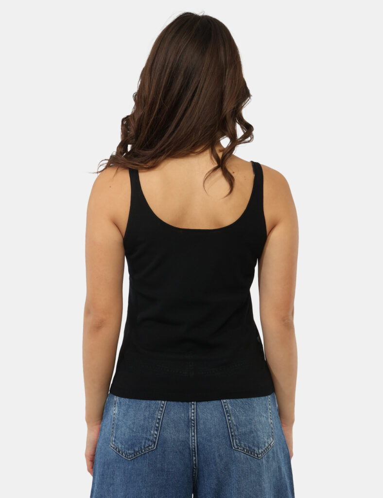 Abbigliamento donna scontato - Top Materica Nero