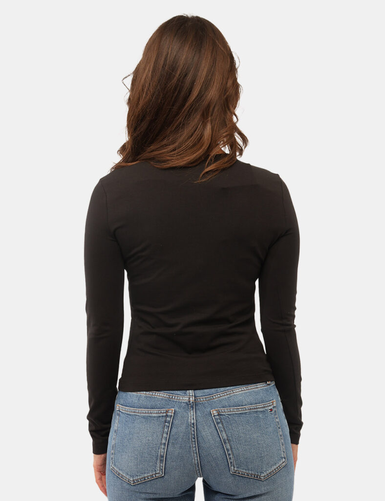 Abbigliamento donna scontato - T-shirt Tommy Hilfiger Nero