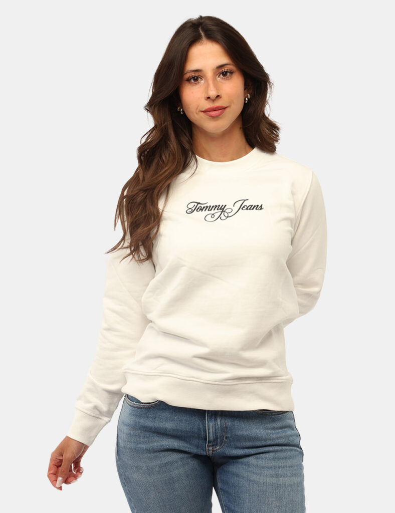 Abbigliamento donna scontato - Felpa Tommy Hilfiger Bianca