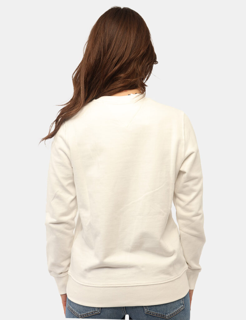 Abbigliamento donna scontato - Felpa Tommy Hilfiger Bianca