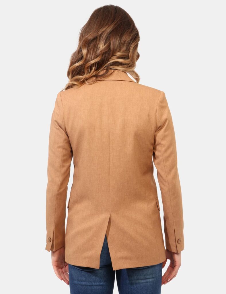 Blazer elegante da donna scontato - Blazer Materica Marrone