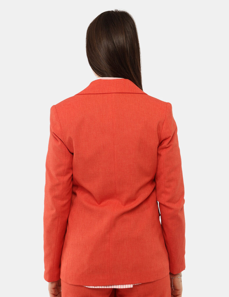 Abbigliamento donna scontato - Blazer Materica Arancione
