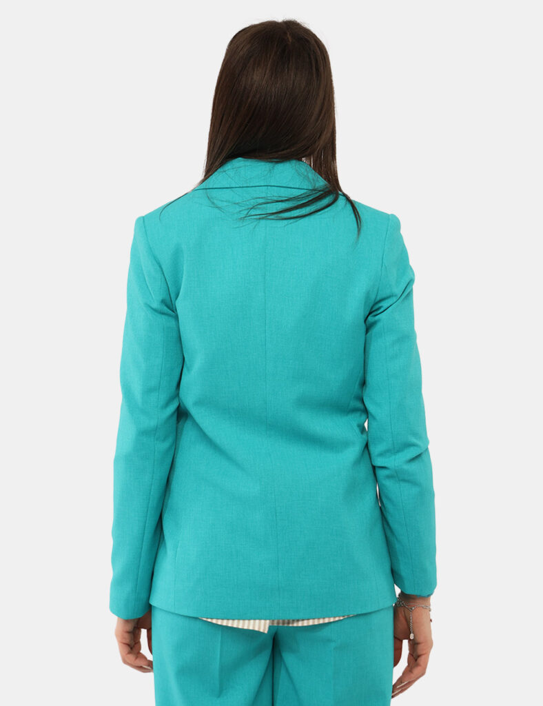 Abbigliamento donna scontato - Blazer Materica Azzurro