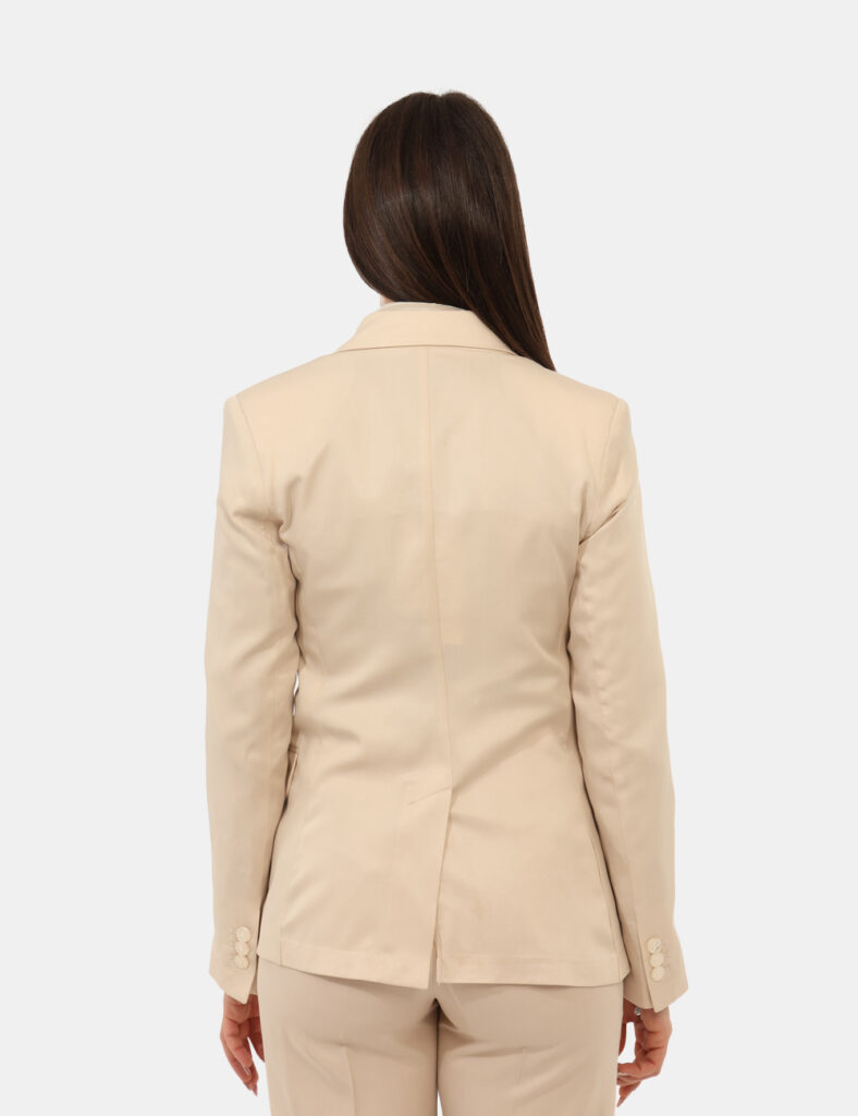 Abbigliamento donna scontato - Blazer Materica Beige