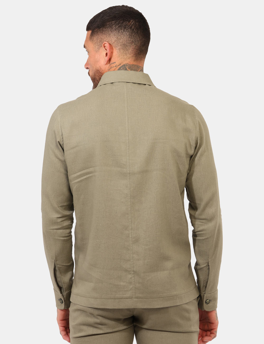 GI731FSP26-TLIV06-MAPPAM-OB_VERDE_PE26_2 Camicia Prj22. Verde militare - Camicia PRJ22 Verde militare da uomo La Camicia PRJ22 Verde militare da uomo è il capo ideal