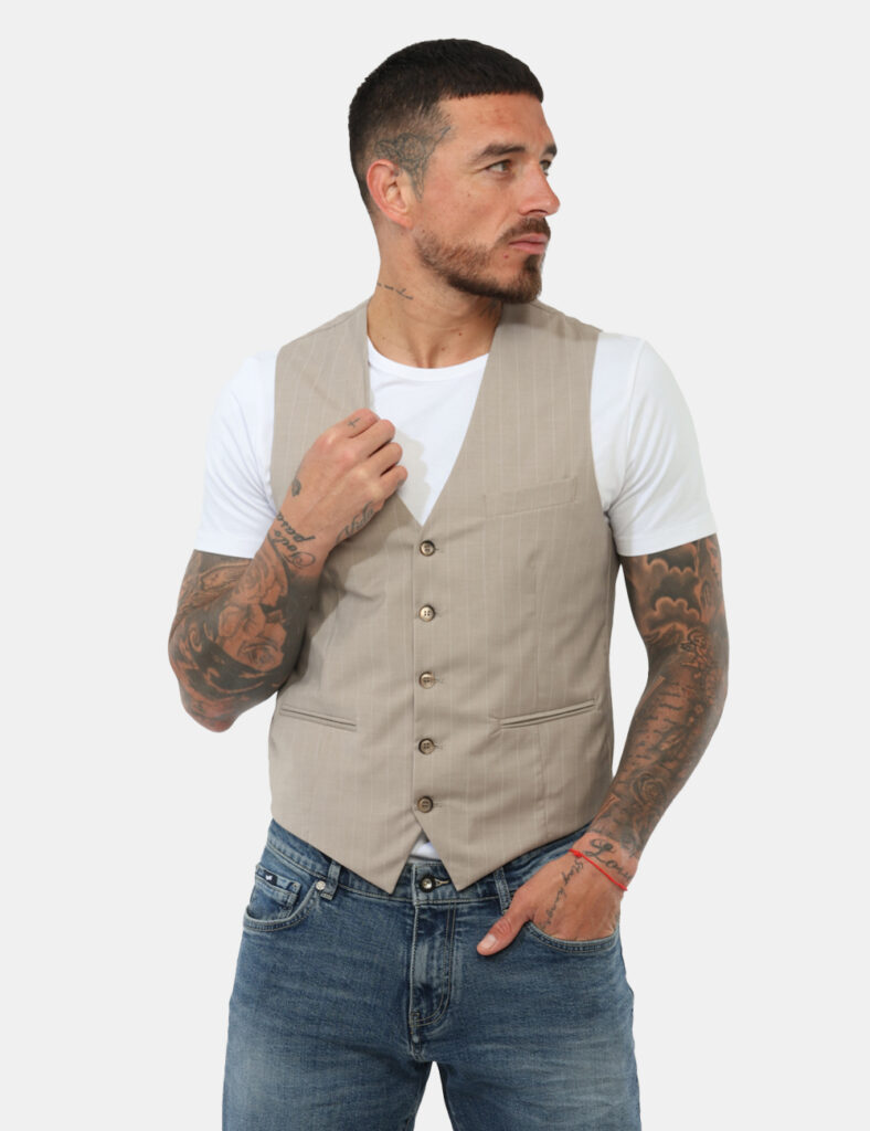 Gilet Prj22. Beige
