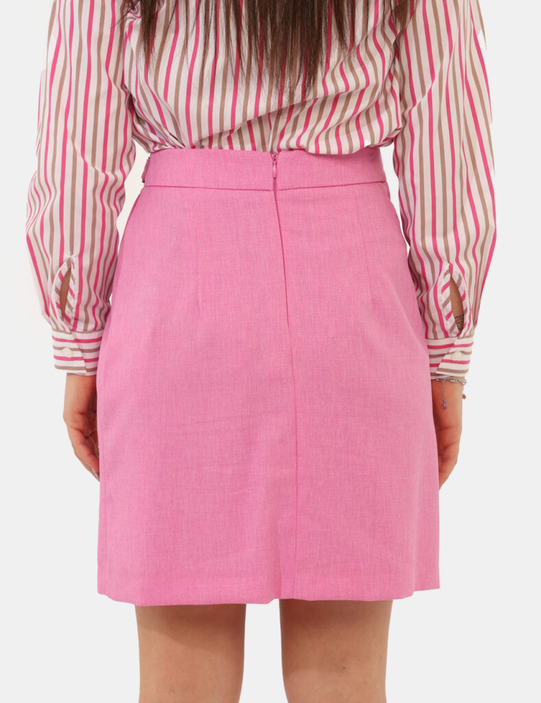Abbigliamento donna scontato - Gonna Materica Rosa