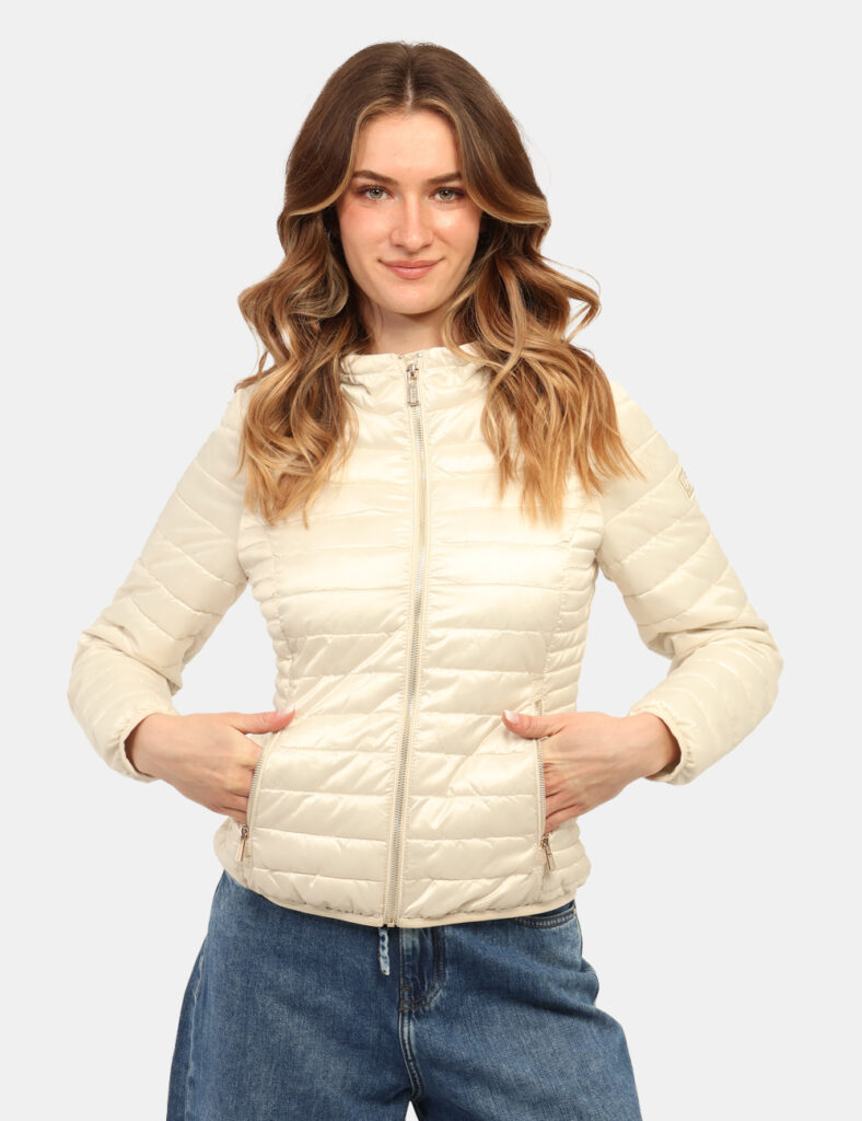 Piumino donna scontato - Piumino Yes Zee Beige