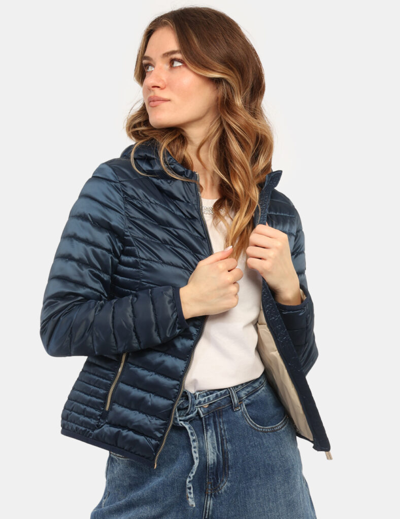 Piumino donna scontato - Piumino Yes Zee Blu