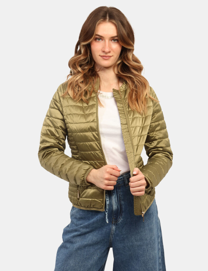 Piumino donna scontato - Piumino Yes Zee Verde