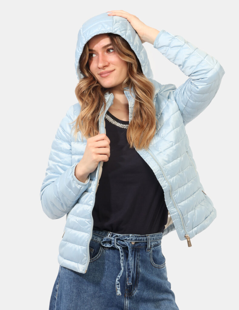 Piumino donna scontato - Piumino Yes Zee Azzurro